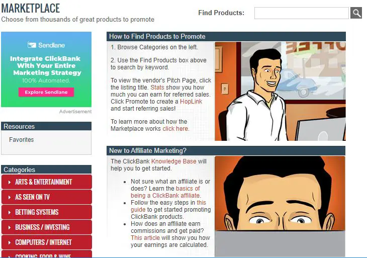 Clickbank market place