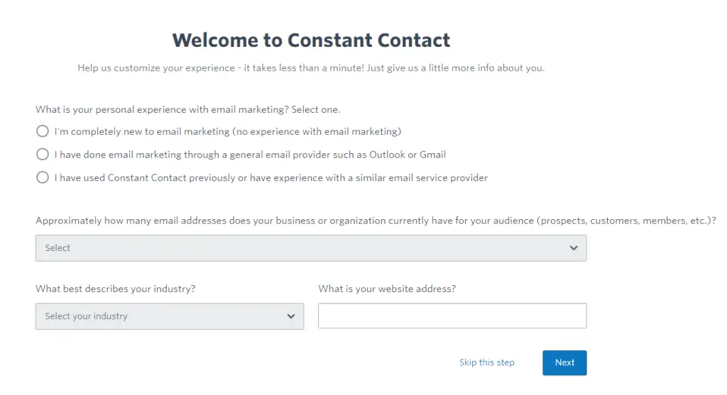 Constant contact login