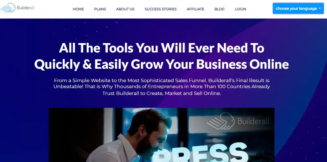 Builderall homepage