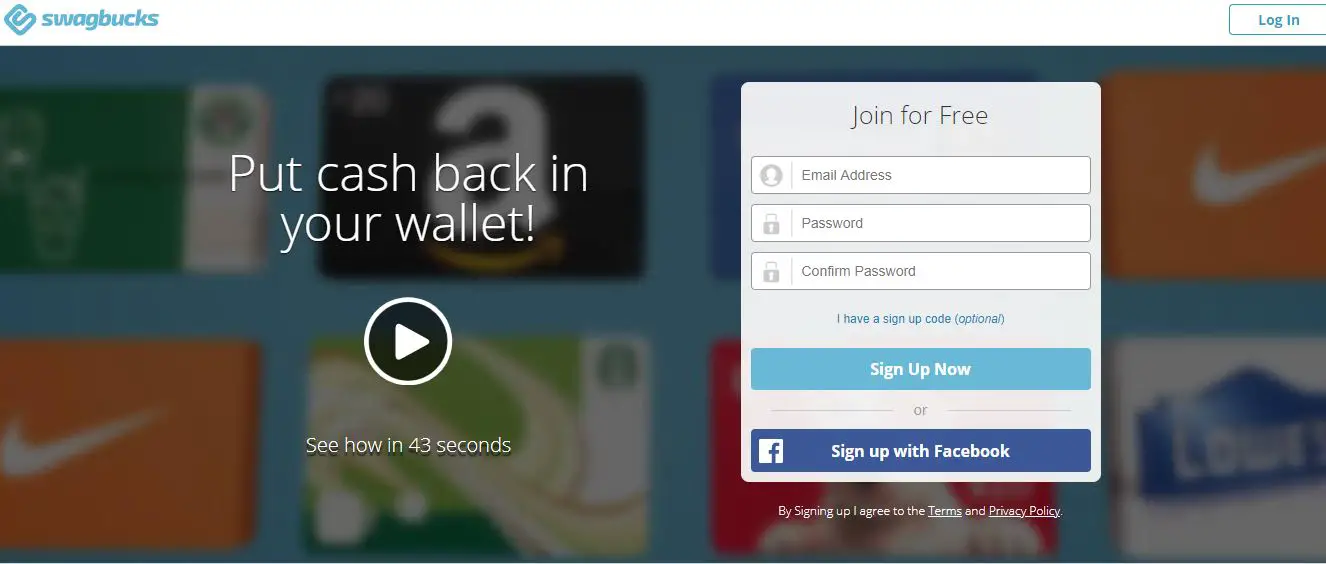 Swagbucks rewards from search engine