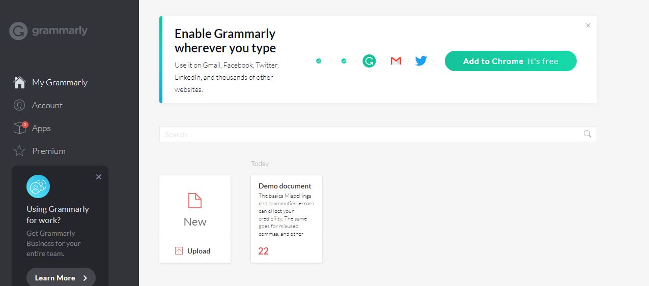 Grammarly spell checker