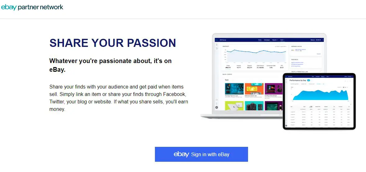 eBay affiliate program