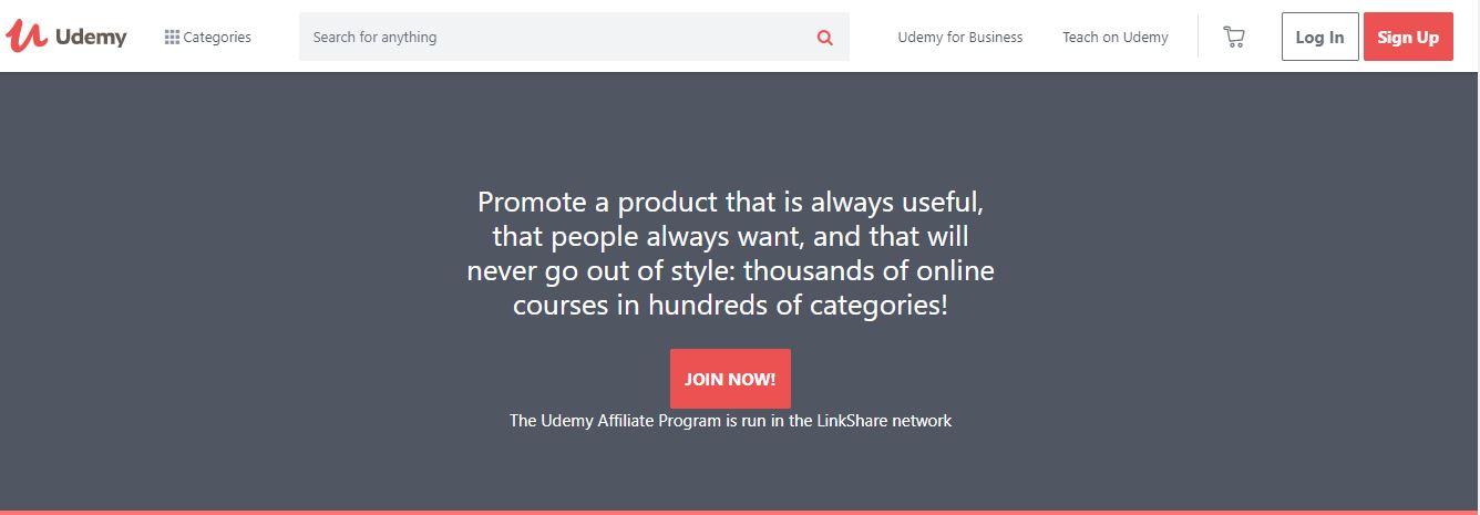 udemy affiliate program