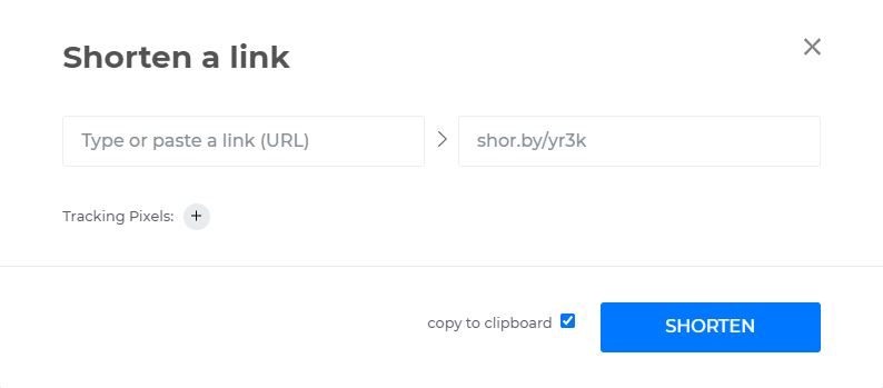 Shorby link shortener